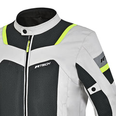 R-TECH SPIRAL MESH GIACCA MOTO IN TESSUTO UOMO GHIACCIO/NERO 