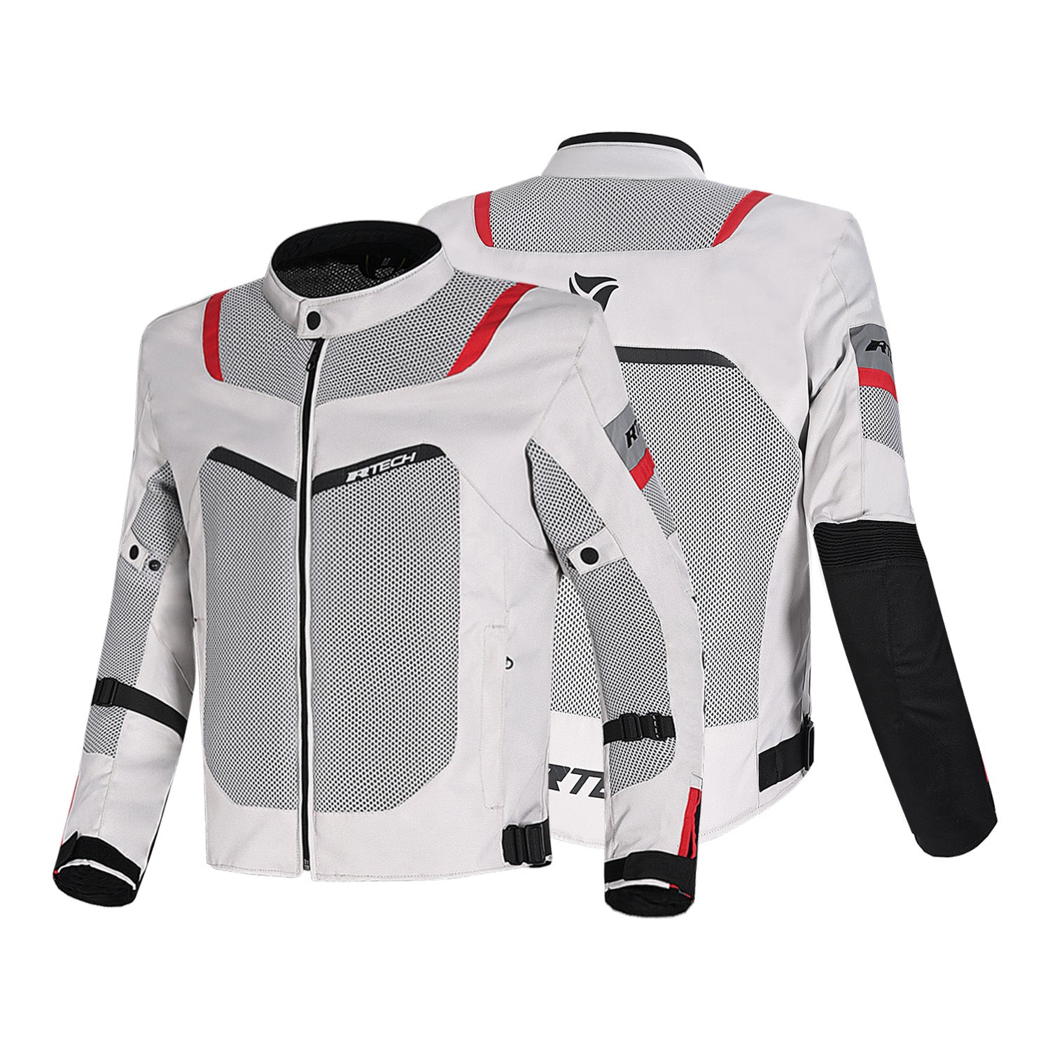 R-TECH SPIRAL MESH GIACCA MOTO ESTIVA IN TESSUTO  BIANCO/GRIGIO/NERO/ROSSO 