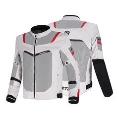 R-TECH SPIRAL MESH GIACCA MOTO ESTIVA IN TESSUTO  BIANCO/GRIGIO/NERO/ROSSO 