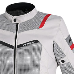 R-TECH SPIRAL MESH GIACCA MOTO ESTIVA IN TESSUTO  BIANCO/GRIGIO/NERO/ROSSO 