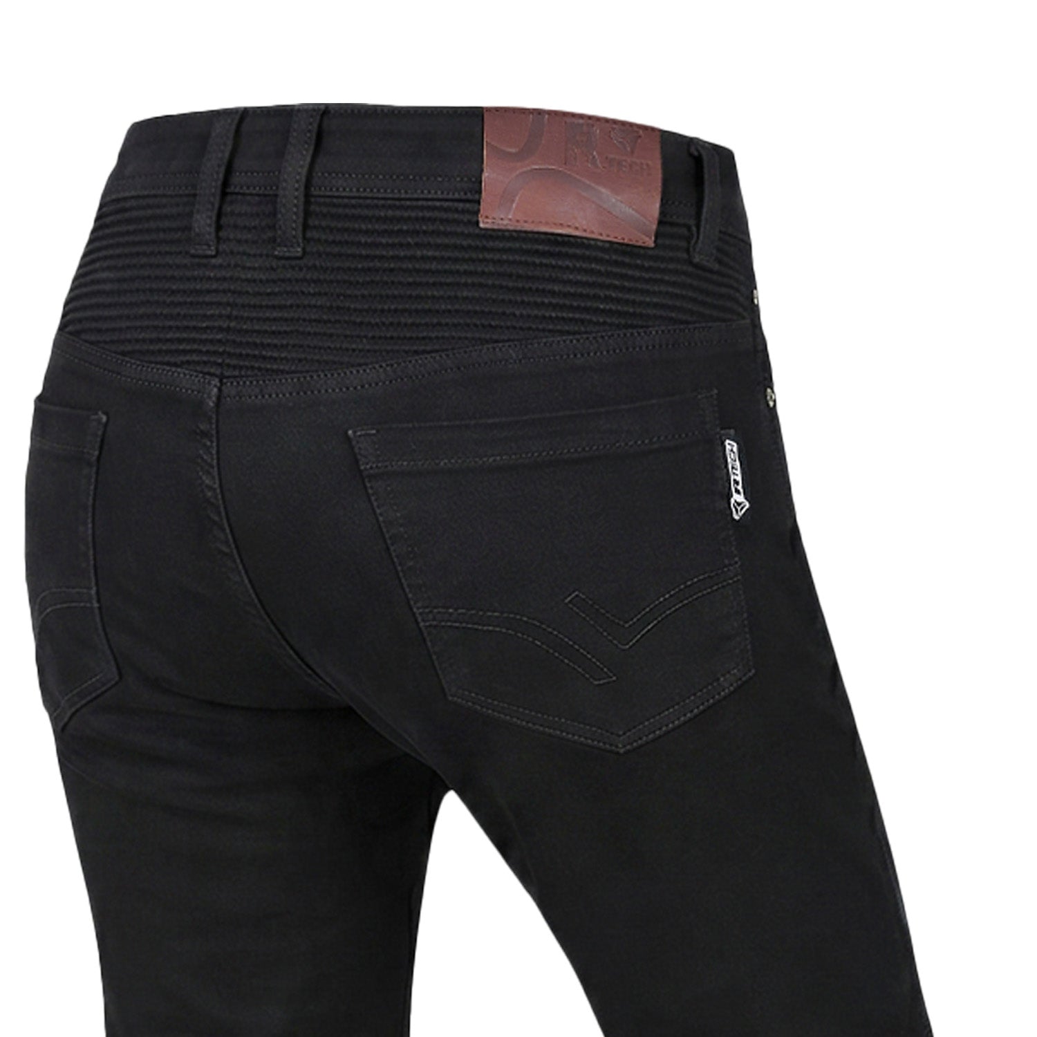R-TECH VALENCIA JEANS DE MOTO MUJER JET NEGRO 