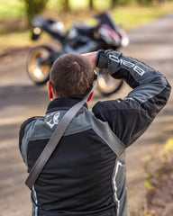 Bela Cordaniel Giacca moto - Nera/Grigio scuro 