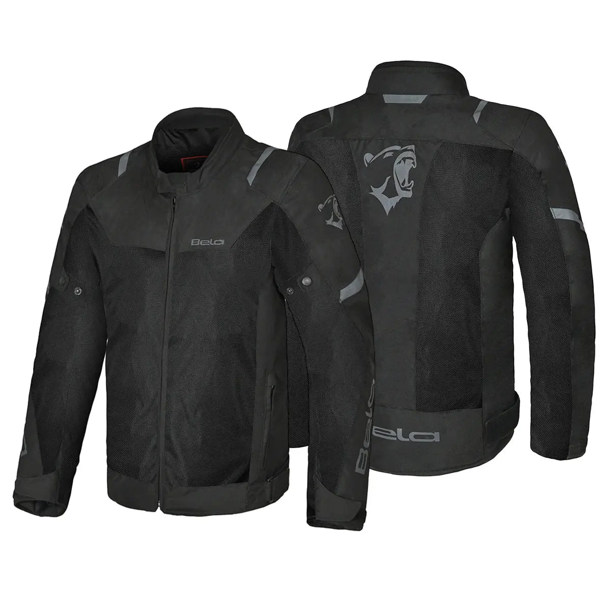 Bela Mesh Pro Estivo traforato Uomo Nero tessuto moto 