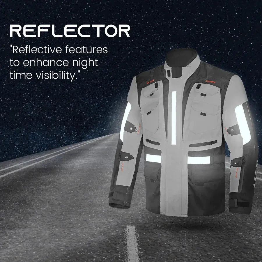 MZB Thunder Giacca da moto impermeabile Donna Nero Grigio inner 
