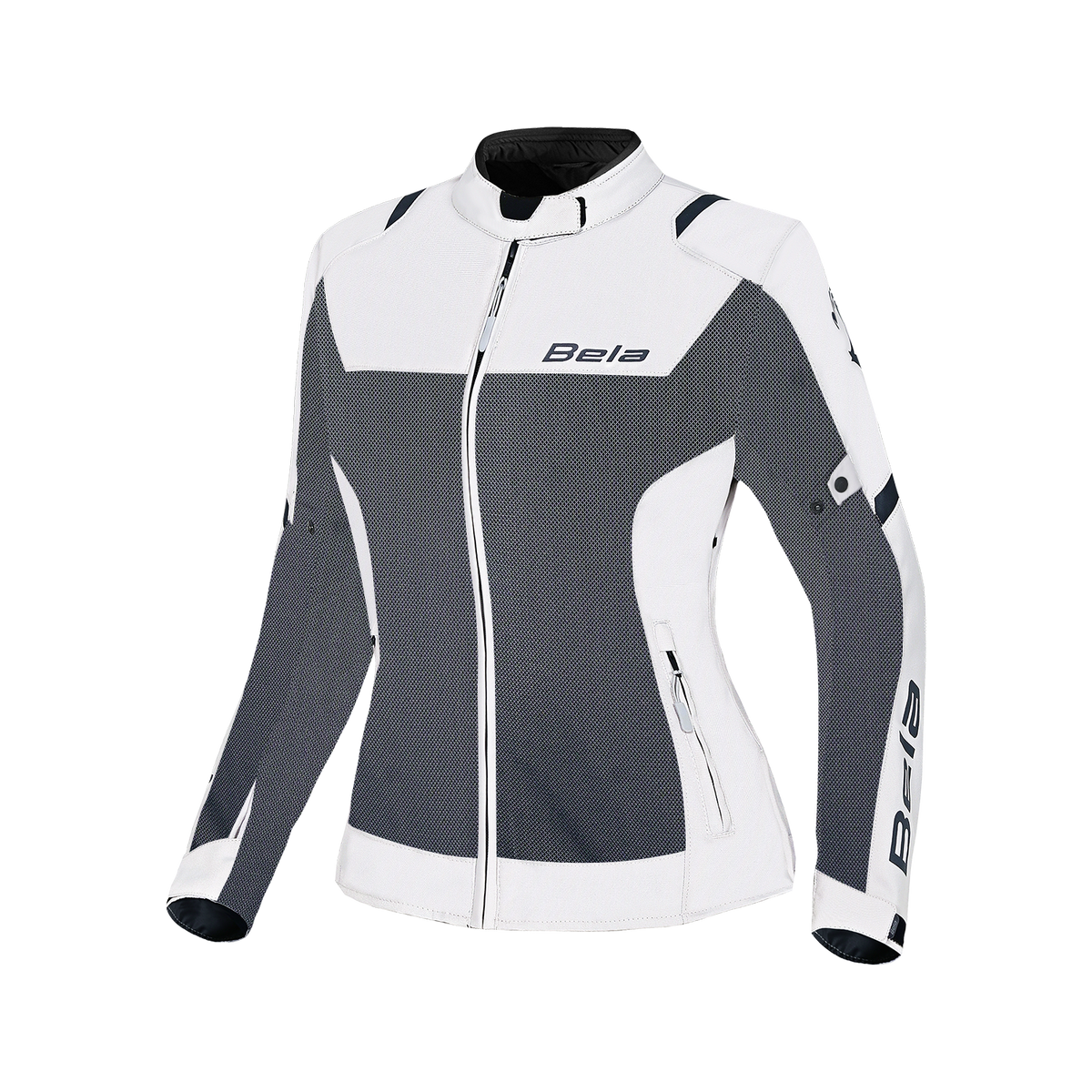 BELA MESH PRO GIACCA DONNA MOTO IN TESSUTO TRAFORATO ESTIVA GHIACCIO/GRIGIO 