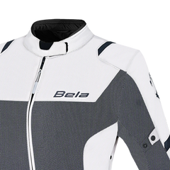 BELA MESH PRO GIACCA DONNA MOTO IN TESSUTO TRAFORATO ESTIVA GHIACCIO/GRIGIO 