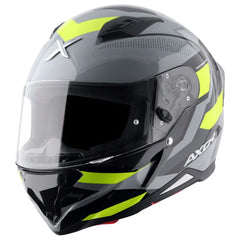 AXOR Helmets HUNTER CORNET CASCHI INTEGRALE NERO OPACO GIALLO FLUO 
