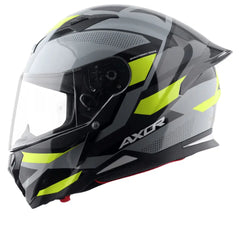 AXOR Helmets HUNTER CORNET CASCHI INTEGRALE NERO OPACO GIALLO FLUO 