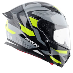 AXOR Helmets HUNTER CORNET CASCHI INTEGRALE NERO OPACO GIALLO FLUO 