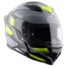 AXOR Helmets HUNTER CORNET CASCHI INTEGRALE NERO OPACO GIALLO FLUO 