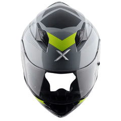 AXOR Helmets HUNTER CORNET CASCHI INTEGRALE NERO OPACO GIALLO FLUO 