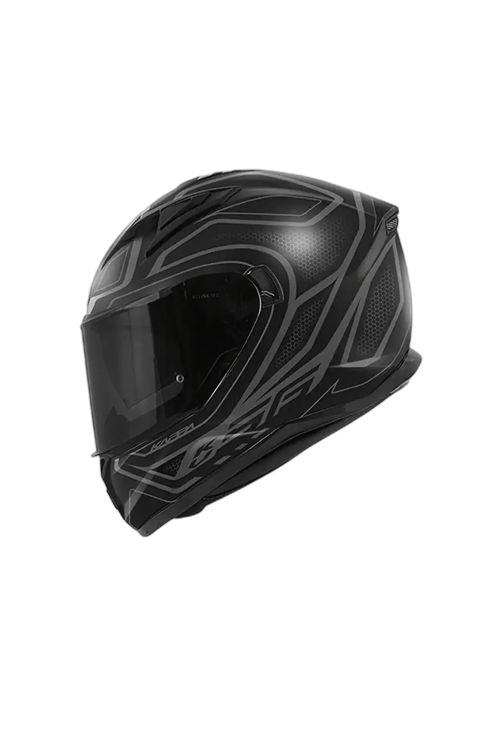 KAPPA KV56 Neon Moto Integrali Turismo Caschi Nero Opaco 