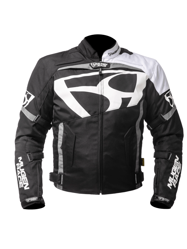 MUGENRACE AGGRESSORE-T Moto Tessile Giacca Bianco Nero