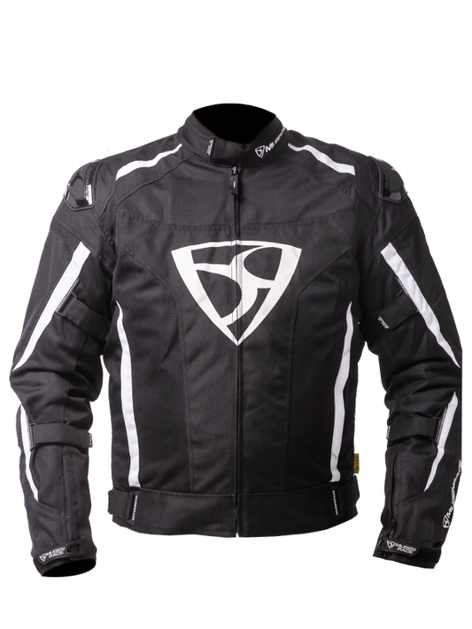 MUGENRACE DIAVOLO-1 Moto Tessile Giacca Bianco Nero