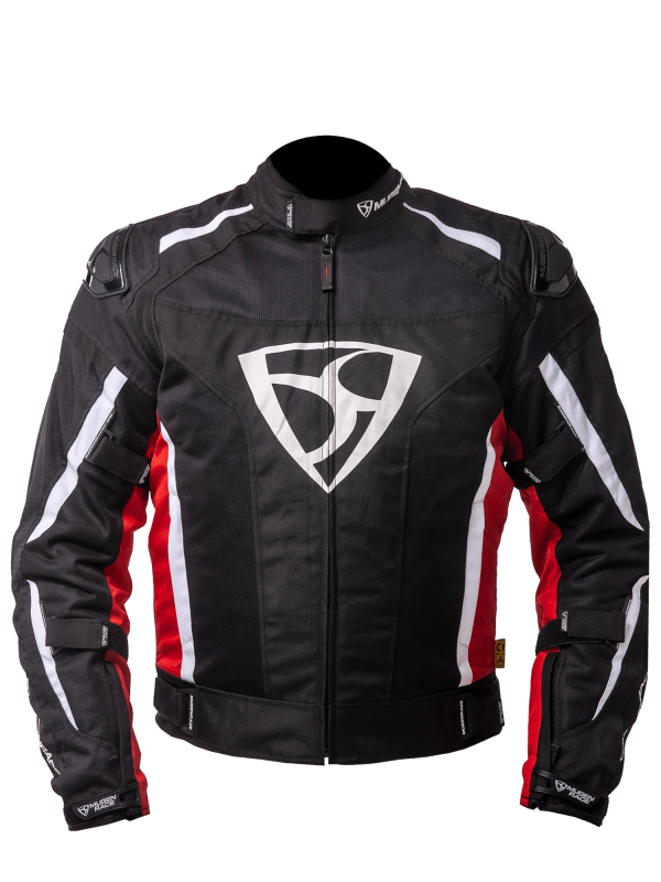 MUGENRACE DIAVOLO-1 Moto Tessile Giacca Nero Rosso Bianco 