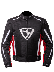 MUGENRACE DIAVOLO-1 Moto Tessile Giacca Nero Rosso Bianco 