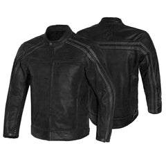 Bela Night Hawk Giacca da moto in pelle Nero grigio 