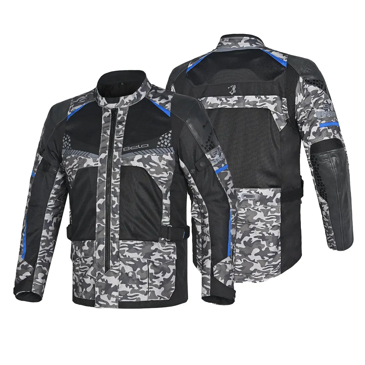 Bela Onsaker Touring Giacca in Tessuto 3 strati Camo Nero Blu 
