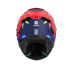 SHIRO ALPHA UPGRADE Moto Integrali Caschi Opaco Blu Nero Rosso 
