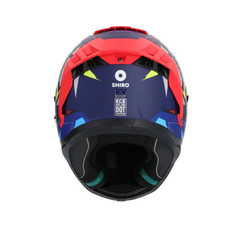 SHIRO ALPHA UPGRADE Moto Integrali Caschi Opaco Blu Nero Rosso 