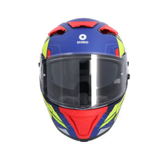 SHIRO ALPHA UPGRADE Moto Integrali Caschi Opaco Blu Nero Rosso 