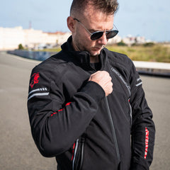 Bela Breeze Giacca softshell per uomo Cappuccio removibile  - Nero/Giallo fluorescente 