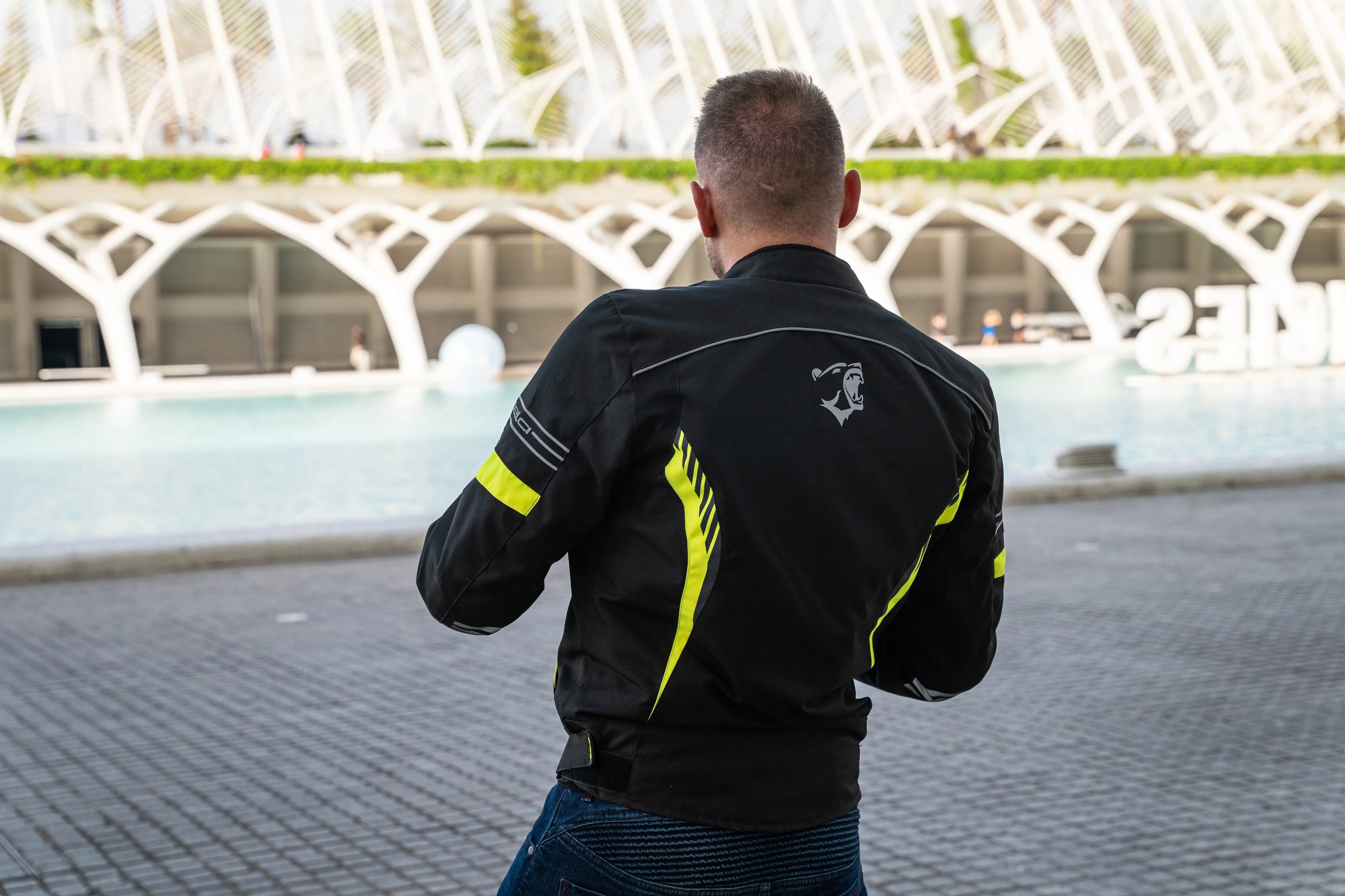 Bela Bradley Grigio Giacca Tessile da Moto shoot 2
