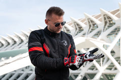 Bela Bradley Rosso Giacca Tessile da Moto shoot 3
