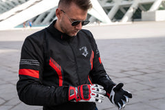 Bela Bradley Nero/Arancione Giacca Tessile da Moto Limited Edition shoot 2