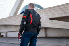 Bela Bradley Rosso Giacca Tessile da Moto shoot 2