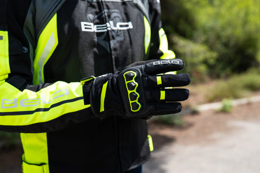 Guantes de moto Bela Twix para hombre - Negro  – Yamoto.it