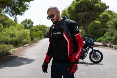 Bela Cordaniel Giacca moto - Nera/Grigio scuro/Rosso shhot 2