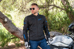 SHUA - GIACCA IN TESSUTO GRAVITY LITE NERO/BLU/GRIGIO Estivo traforato Uomo shoot 9