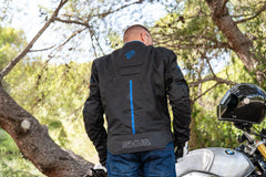 SHUA - GIACCA IN TESSUTO GRAVITY LITE NERO/BLU/GRIGIO Estivo traforato Uomo shoot  8