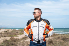 Shua Immortal Jacket impermeabile Arancione shoot 2