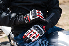 Bela Rocket Short Rossa/Nero Guanto da Motociclista shoot 1