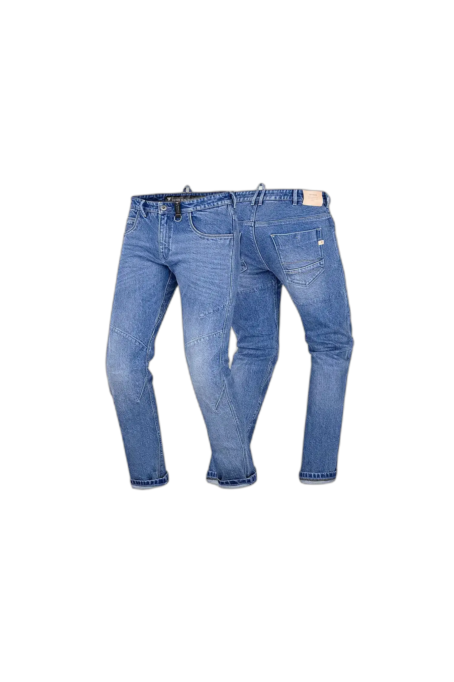 SHIMA PANTALONE IN DENIM JEANS DEVON UOMO VAQUERO BLU 