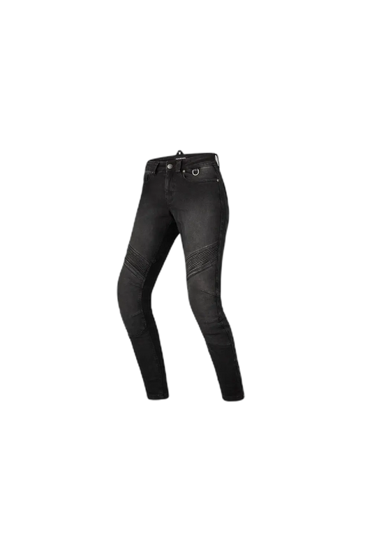 SHIMA PANTALONE IN DENIM JEANS VAQUETO JESS NERO 