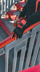 Bela Ice Winter WP Guanti Moto Nero/Rosso shoot 3