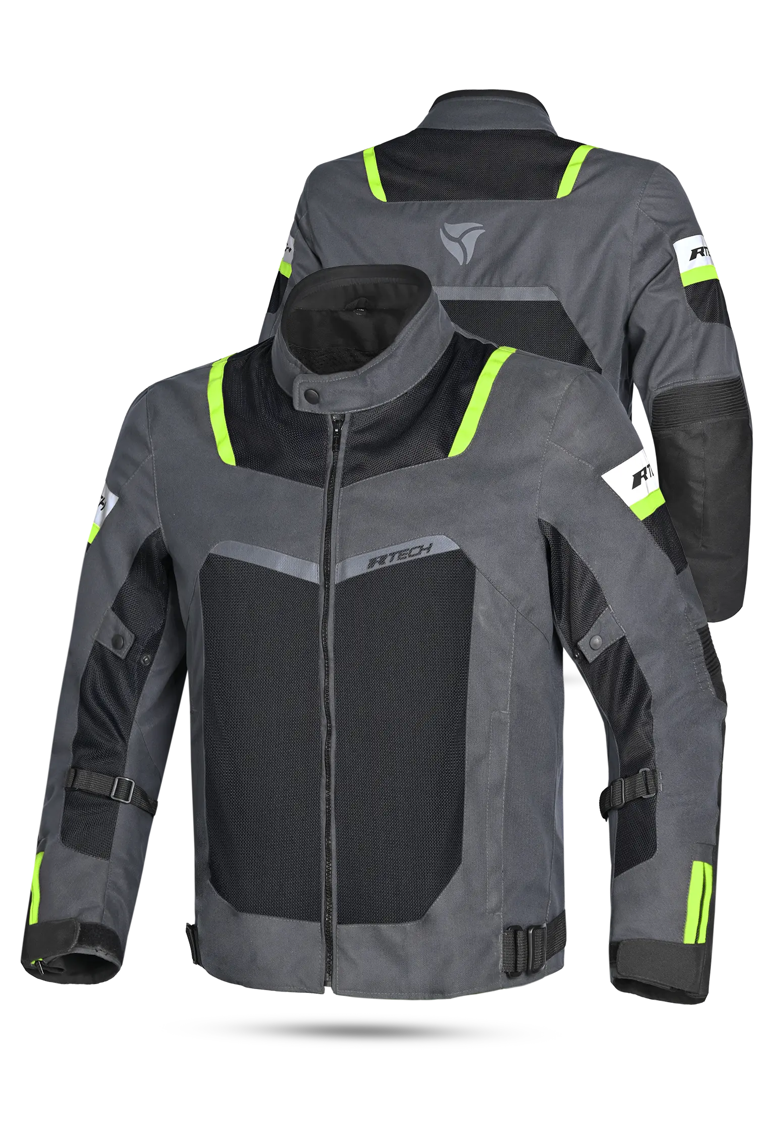 R Tech Spiral Mesh Grigio Nero Giallo Fluo 