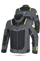 R Tech Spiral Mesh Grigio Nero Giallo Fluo 