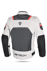 R-Tech Spiral Mesh Giacca estiva in tessuto moto -Ghiaccio/Nero/Rosso 