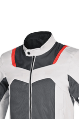 R-Tech Spiral Mesh Giacca estiva in tessuto moto -Ghiaccio/Nero/Rosso 