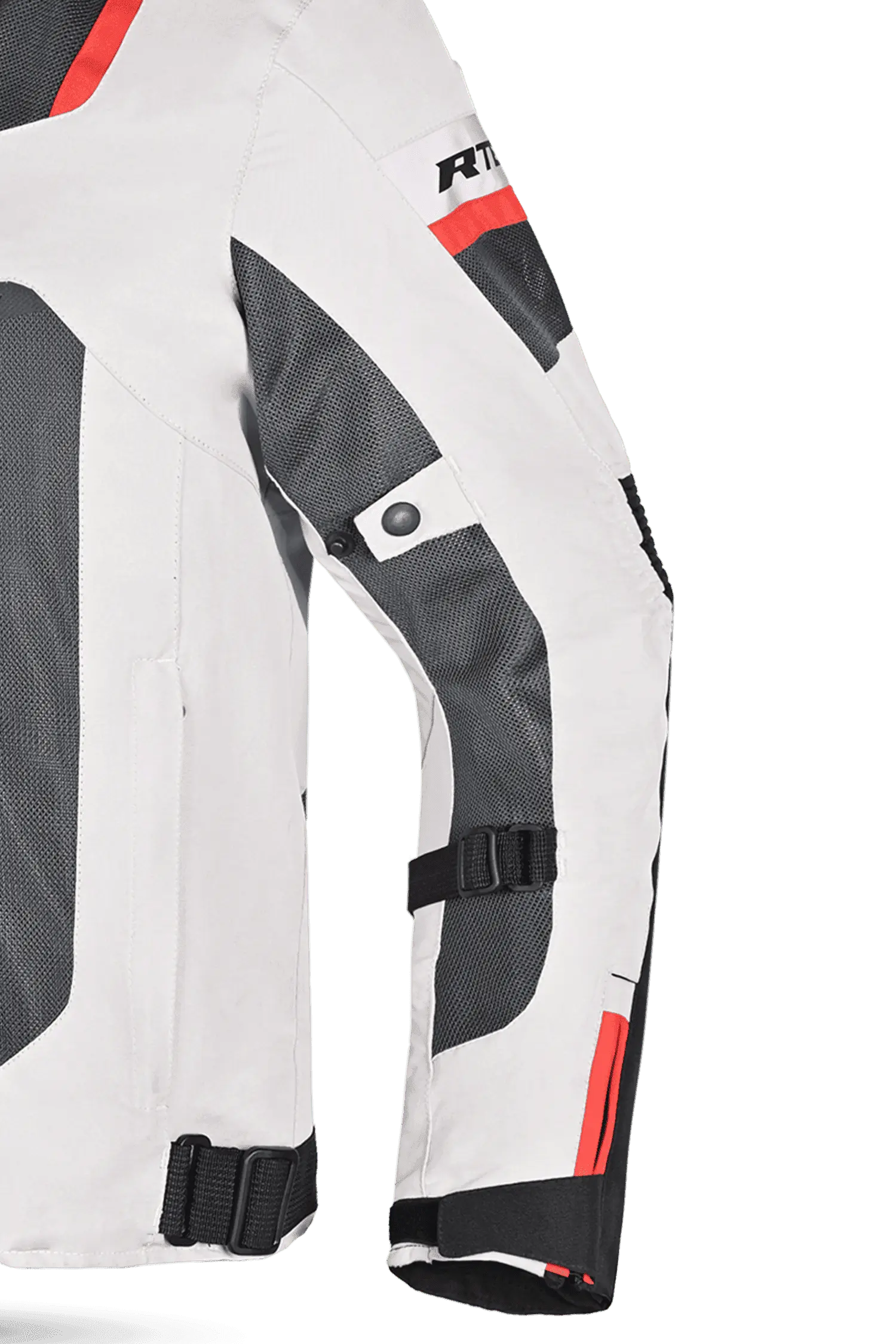 R-Tech Spiral Mesh Giacca estiva in tessuto moto -Ghiaccio/Nero/Rosso 