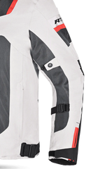 R-Tech Spiral Mesh Giacca estiva in tessuto moto -Ghiaccio/Nero/Rosso 