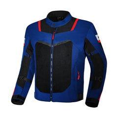 R-TECH SPIRAL MESH GIACCA MOTO ESTIVA IN TESSUTO NAVY BLU NERO 