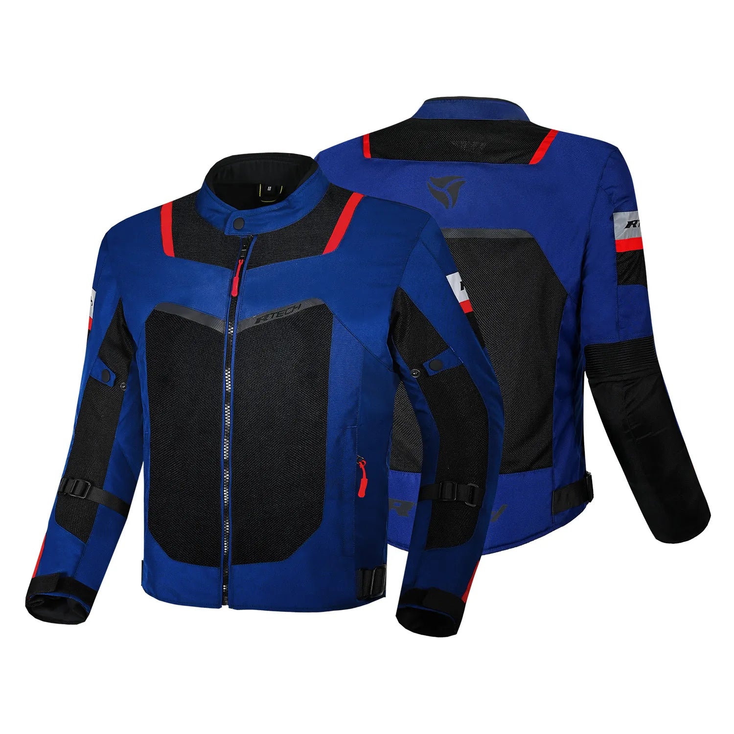 R-TECH SPIRAL MESH GIACCA MOTO ESTIVA IN TESSUTO NAVY BLU NERO 