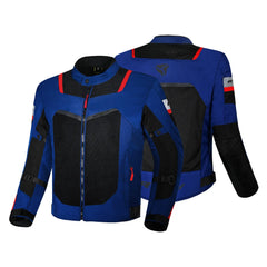 R-TECH SPIRAL MESH GIACCA MOTO ESTIVA IN TESSUTO NAVY BLU NERO 