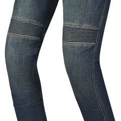 R-TECH VALENCIA PANTALON DE HOMBRE DENIM JEANS 32L AZUL VINTAGE SPRAY 