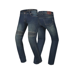 R-TECH VALENCIA PANTALON DE HOMBRE DENIM JEANS 32L AZUL VINTAGE SPRAY 